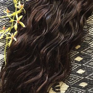 Bellami Bambina 20” Gorgeous Deep Chocolate Brown Remy Extensions!